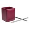 Dacasso Burgundy Bonded Leather Pencil Cup AG-5210 - alternate 6
